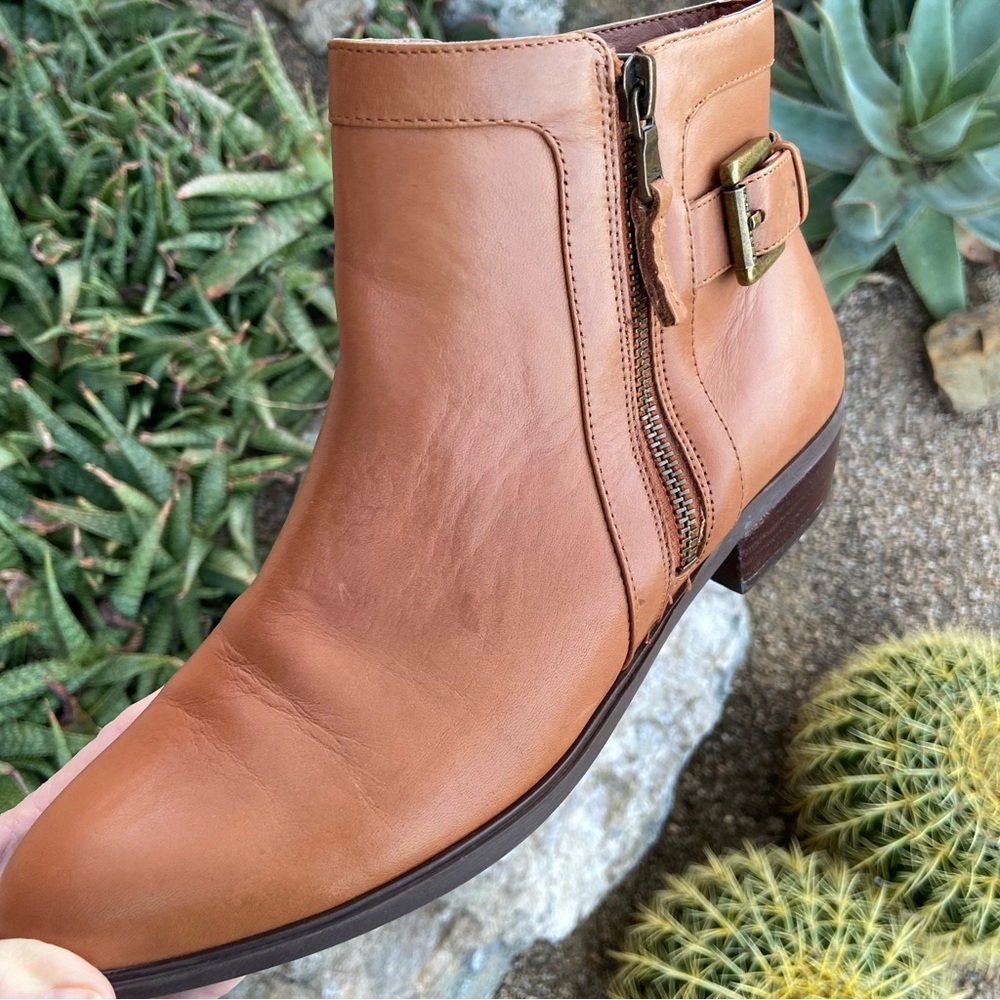 RALPH LAUREN Leather Ankle Boots in Saddle Tan - Picture 11 of 16